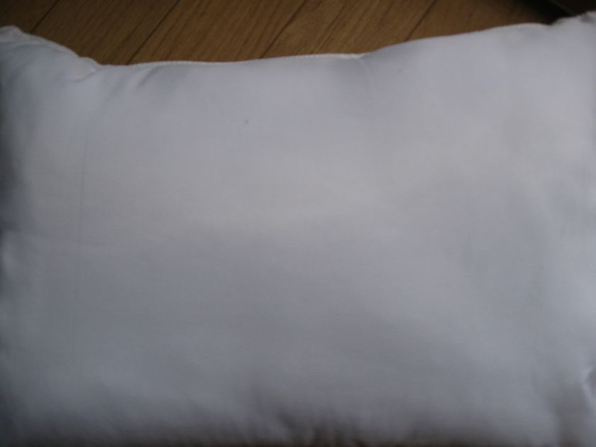 WHITE TODDLER BED PILLOW~14 X 20 PLEASE MEASURE  