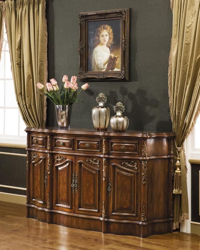 Antiqued Walnut Georgian Credenza Sideboard OI779 005  