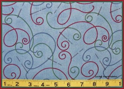 DEBBIE MUMM / SSI SEWING THEME NEEDLES & THREAD FABRIC FQ 18 X 22 #D 