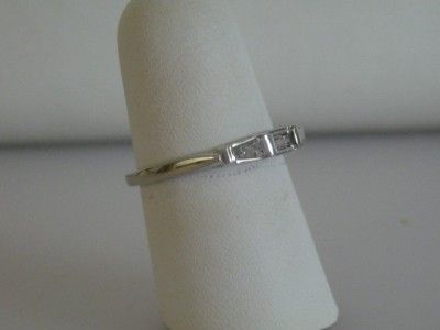 NEW Platinum 0.30tw Diamond Baguette Band Wedding Ring  