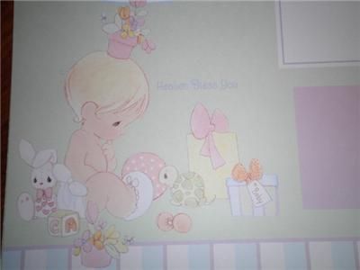 Precious Moments,Photo Album, Baby, Scrapbook Kit 12 Sheets, Free 