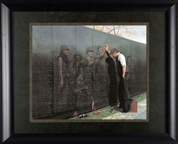 Reflections Lee Teter Military Vietnam Framed Print Inspirational 