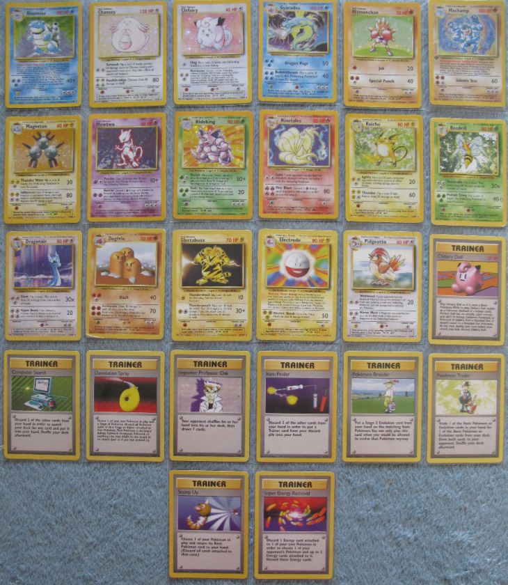 Pokemon TCG Base Set Holos and Rare Cards (CCG)  