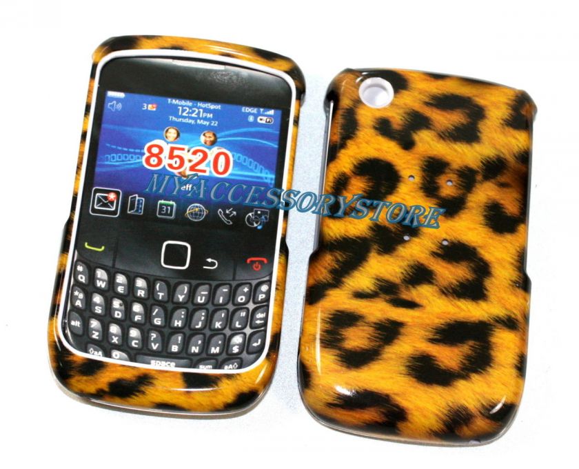 BlackBerry Curve 3G 9330 Leopard Cheetah Snap On Hard Phone Faceplate 