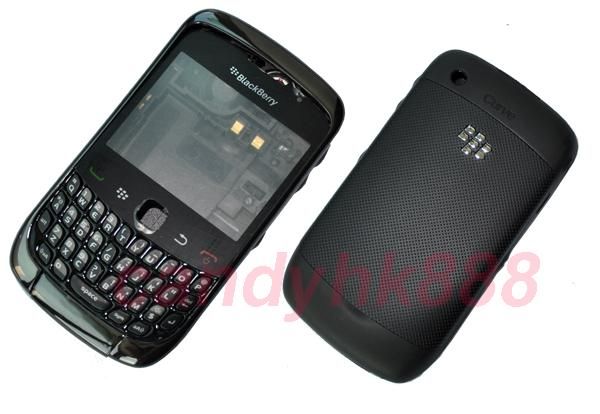 Black Full Housing Faceplate For Blackberry Curve 9300  