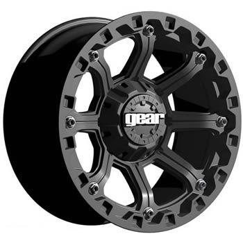 16x8 Black Wheel Gear Alloy Black Jack 6x5.5  