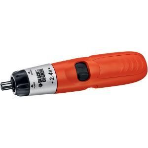 BLACK & DECKER 2.4 VOLT CORDLESS SCREWDRIVER, # 9072CTN  