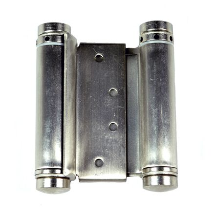 Satin Nickel Double Spring Hinge Bommer Type Saloon  