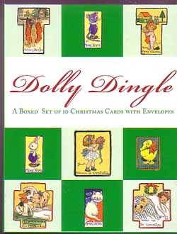 DOLLY DINGLE Boxed Set of 10 Christmas Cards Repros NEW  