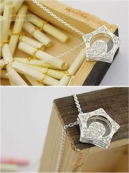 Korea boys Over Flowers Kissing star moon Necklace x60 great gift 