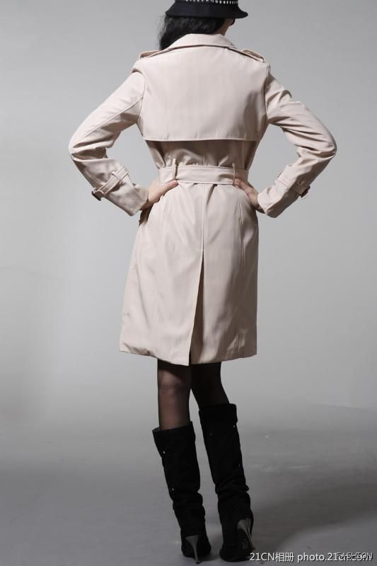 Women Double bre​asted Trench Coat/Jacke​t Outwear  