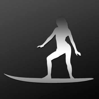 Vinyl Decal Sticker Surfer Surfboard Surf ZK3X7  