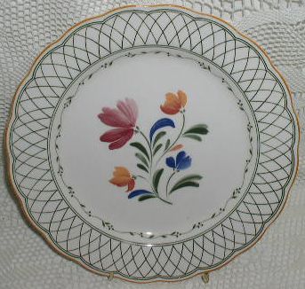 Provincial Designs Nikko Dinner Plate Pink Blue Flower  