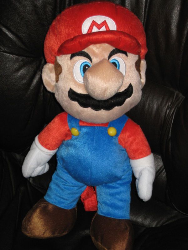 SUPER MARIO Brothers 17 Plush Doll Backpack Bags Toys Pillow Boys 