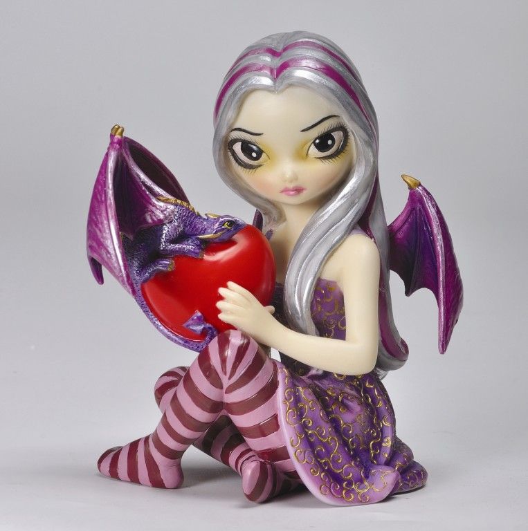 STRANGELING MENDING A BROKEN HEART FAIRY STATUE FIGURE  