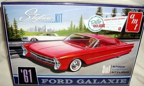 amt 1/25 1961 FORD GALAXIE 2dr HT SEDAN STYLINE KIT 3n1  