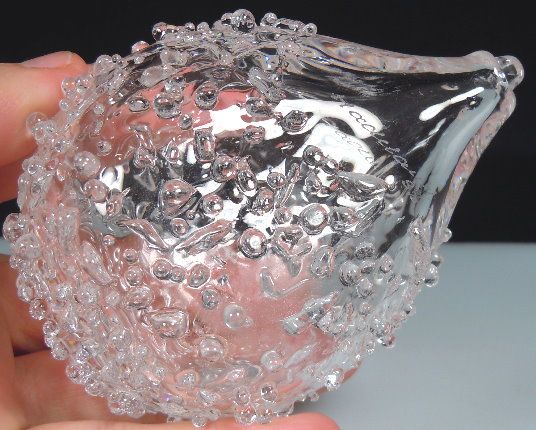 Vintage Hadeland Norway Crystal HEDGEHOG Figurine  