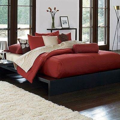 Simply Vera Wang Persimmon Standard Sham Burnt Orange  