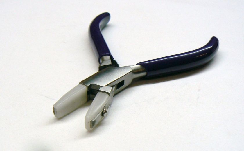   PLIERS FLAT NOSE JEWELRY BEAD WIRE WORK TOOL STRAIGHTEN WIRES  