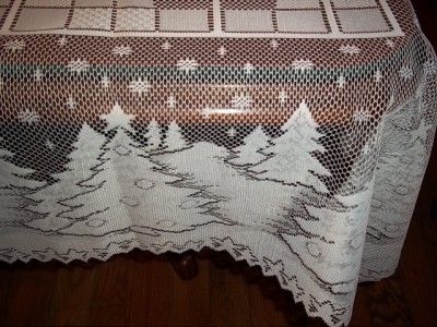 WHITE LACE TABLECLOTH SQUARE 60 X 60 WTCW179  