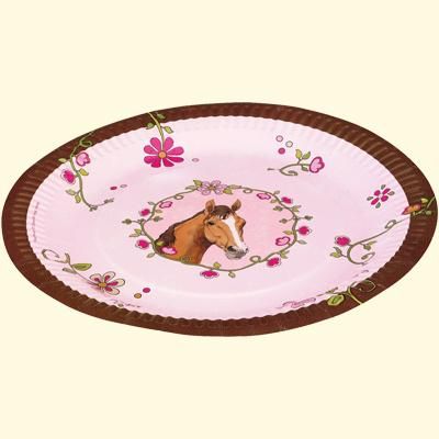 Spiegelburg Girls Pink HORSE FRIENDS PARTY CUPS/PLATES/NAPKINS/BUNTING 