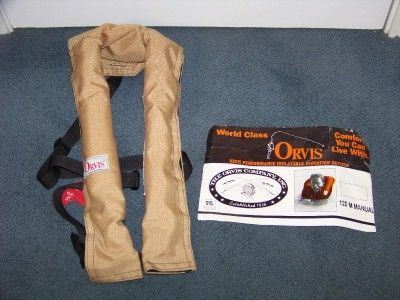 Adult ORVIS Sospenders INFLATABLE FLOTATION 120 M needs CO2 Unused 