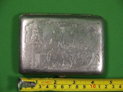 RUSSIAN SOVIET KGB WW2 CIGARETTE CASE AWARD CCCP NKVD  