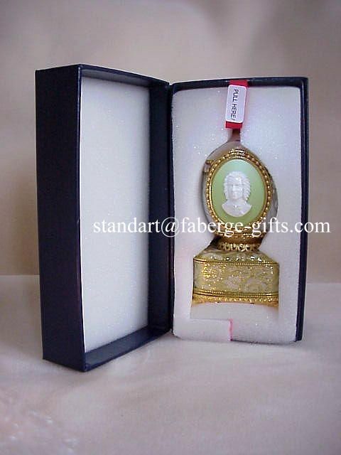 Russian Imperial J.S. BACH Music Box Egg Minuet IN G Major w 