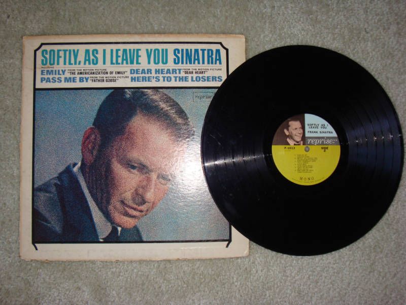 FRANK SINATRA SOFTLY, AS I LEAVE YOU 1964 VINYL ALBUM  