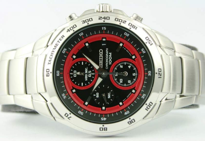 SEIKO MENS DAYTONA F1 RACER CHRONOGRAPH 100M MONSTER WATCH SND701.