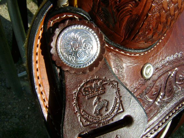 HEAVY DUTY USED 16 SMM WESTERN WADE ROPER ROPING LEATHER RAWHIDE SHOW 