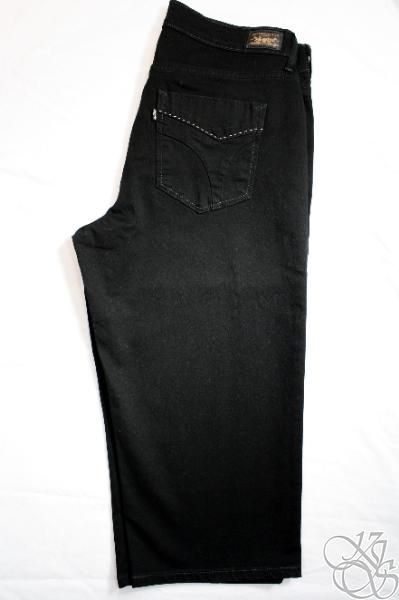 LEVIS JEANS San Francisco 512 Perfectly Shaping Black Womens Capris 