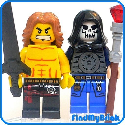 M698 Lego Custom Heman & Skeletor Minifigures NEW  