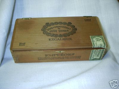 Hoyo de Monterrey Excalibur cigar box.  