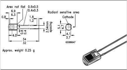 SIEMENS SFH 206 K 400 1100nm Silicon photovoltaic cells  