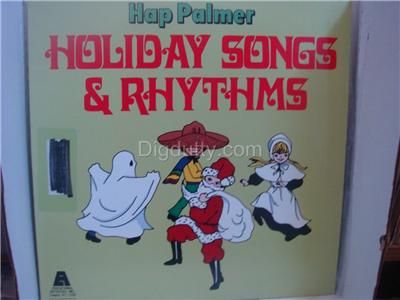 Hap Palmer HOLIDAY SONGS & RHYTHMS   1971 Vinyl LP AR538 VG+ / VG+ 