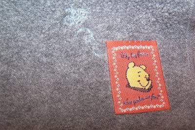 WINNIE The POOH Scarf Gloves & Headband Warmer Set Fleece Gray  