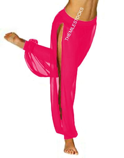 TMS Multi Slit Harem Yoga Pant Belly Dance Club Costume  