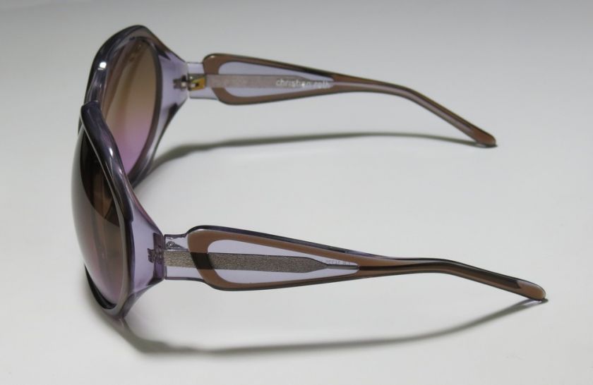 NEW CHRISTIAN ROTH 14275 GLITTER BROWN/VIOLET TEMPLES/FRAME SUNGLASSES 