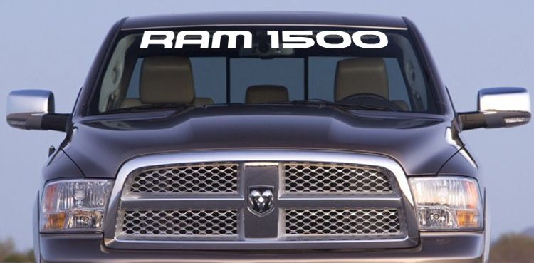 Dodge RAM 1500 Windshield Vinyl Banner Decal Wall 38 x 3  