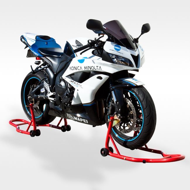 Front & Rear Wheel Lift Motorcycle Stands Swingarm Honda Suzuki Yamaha 