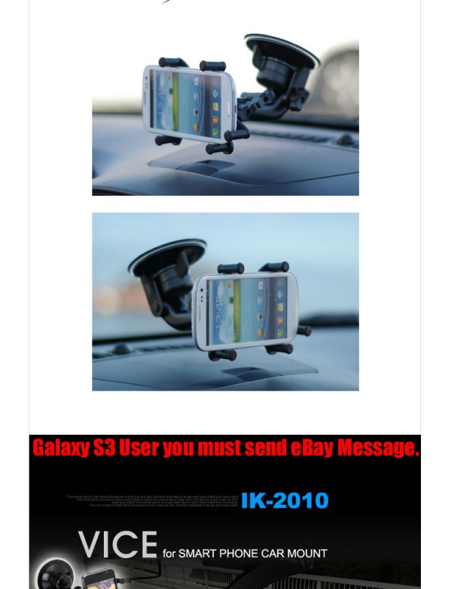 CAR MOUNT HOLDER for Smart phone iPhone 3g 4 Galaxy S2 MADE IN KOREA 