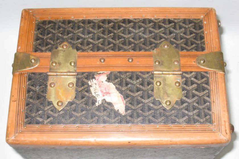 Maison Goyard Vintage Early 20th C Shoe Trunk  