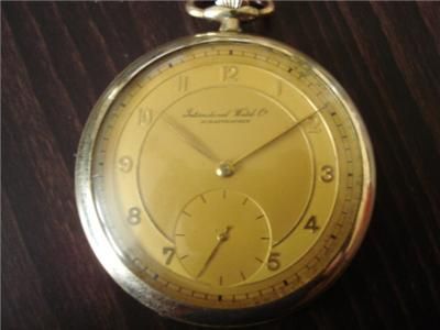 VINTAGE ANTIQUE IWC SCHAFFHAUSEN POCKET WATCH  