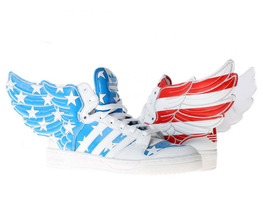 Adidas Jeremy Scott JS Wings 2.0 America White/Blue/Red Mens Shoes 