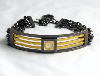 VINTAGE KARL LAGERFELD GRAPHIC CHOKER 1980s  