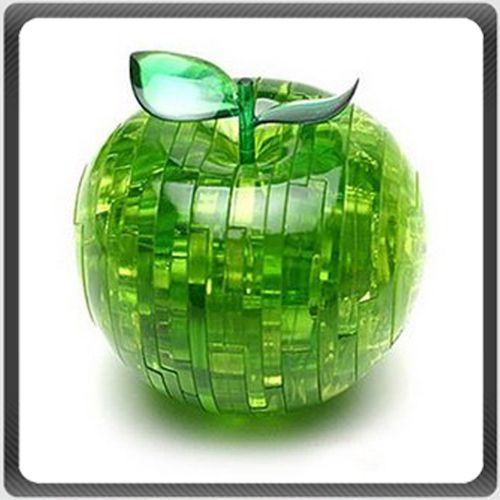 Crystal Three Dimensional Jigsaw Puzzle Apple Kid Craft  