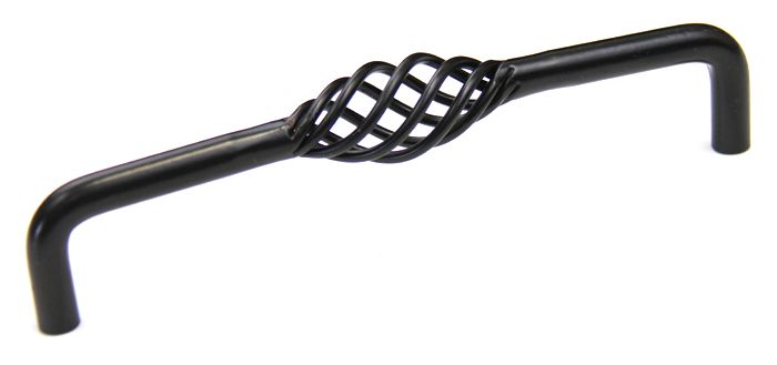 Birdcage Cabinet Pull Handle Matte Black Finish  