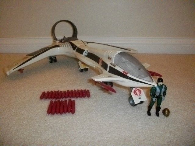 GI Joe 1989 Cobra CONDOR Z25 Jet Vehicle 100% Complete with AERO VIPER 