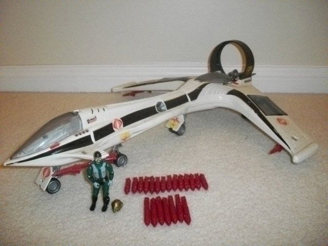 GI Joe 1989 Cobra CONDOR Z25 Jet Vehicle 100% Complete with AERO VIPER 